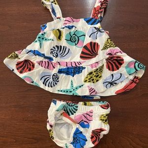 Adorable Hanna Andersson baby girl dress 0-3 months